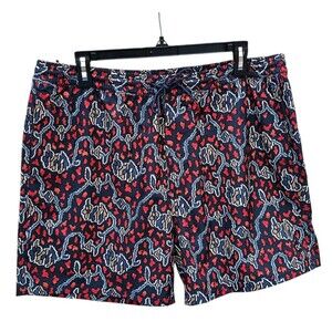 Outerknown Nomadic Volley Shorts Mens Large Hybrid Unlined Swim Trunks Printed